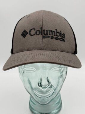 Columbia PHG Performance Hunting Gear Trucker Hat Size L/XL Gray Black Cap